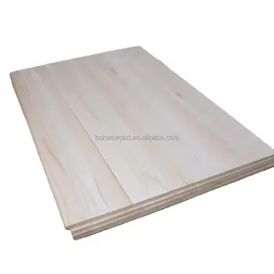 Factory Directly Supply Paulownia Wood Board For Sale Paulownia solid wood Panel For wallboard and Furniture