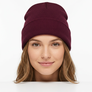 Premium Quality Wool Blend 3D Embroidery Breathable <b>Waterproof</b> Warm Knitted Beanie <b>Cap</b> for Unisex Winter Outdoor Casual Wear - Product Image 2