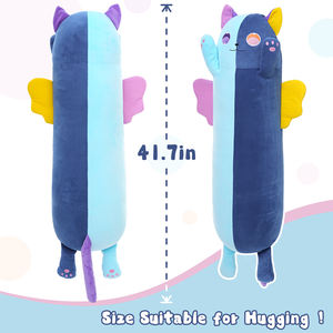 Coussin en peluche chat bicolore géant, fabrication chinoise, pour <span class=keywords><strong>lit</strong></span>, canapé, décoration intérieure, cadeau, personnalisable OEM ODM - Product Image 4