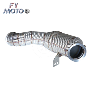Downpipe con Scudo Termico per <span class=keywords><strong>Mercedes</strong></span> M274 W212 W205 <span class=keywords><strong>C180</strong></span> C200 C300 W213 E200 E260 E300 GLK260 2015+ LHD - Product Image 2