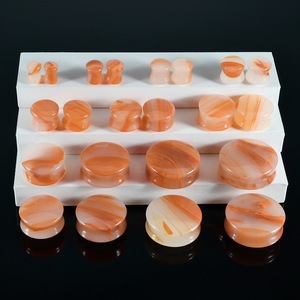 Anting-anting tusuk berongga dari batu alam Freya, perhiasan tubuh, perhiasan tren untuk pernikahan dan pertunangan. - Product Image 1