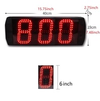 Pantalla digital de dígitos de 6 pulgadas Contador LED Personas al aire libre Flujo de visitantes Días Cuenta hasta 999 Sistema de conteo regresivo