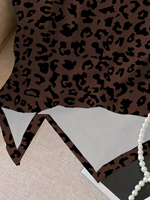 T-shirts ajustés sexy personnalisés pour femmes, imprimé léopard, manches courtes, pour l'été et les loisirs quotidiens – Vente en gros