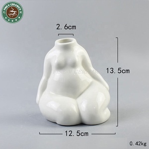 Vase en céramique pour <span class=keywords><strong>femme</strong></span> nue, simple, abstrait, européen, bras, <span class=keywords><strong>buste</strong></span>, portrait dans le salon, arrangement de fleurs, art corporel - Product Image 5