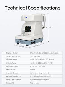 Réfractomètre automatique Aist Optics FA-6000A, testeur de vision ophtalmique pour magasin d'optique - Product Image 5