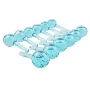 Strumenti di <span class=keywords><strong>bellezza</strong></span> a colori personalizzati globo di ghiaccio per massaggiatore viso ridurre gonfiore e mal di testa faccia globi di ghiaccio con glitter - Product Image 4