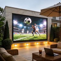 Écran LED vidéo mural P4 de 200 pouces pour cinéma, extérieur, restaurant, bar, fête, anniversaire, Noël, matchs de football, 4 mm
