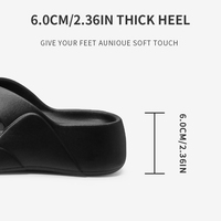 Sandales et tongs d'été unisexes légères et de haute qualité avec semelles épaisses et plateforme, idéales pour l'extérieur et la mode