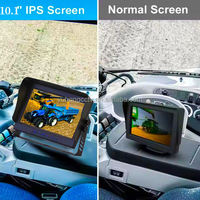 Moniteur de véhicule HD étanche IP69K de 10,1 pouces pour camions, flottes, bus, camping-cars avec entrée AHD/HDMI 1080P |   Écran anti-reflets lisible en plein soleil