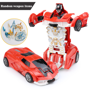 Juguete para niños Deformación de una tecla Coche de juguete <span class=keywords><strong>Robot</strong></span> de transformación automática Modelo de coche de juguete de plástico - Product Image 3