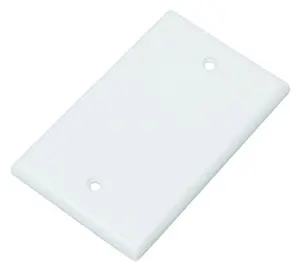 Cubierta en blanco estándar de EE. UU. De alta calidad, cubierta de salida de placa de pared, 1 Banda, cubierta de salida eléctrica estadounidense con lista UL