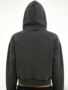 Felpa con cappuccio vintage in cotone all'ingrosso, crop top con zip, stampa bandiera USA e bandiera scozzese, stampa auto da corsa, unisex, in pile, ODM, stile Y2K Street - Product Image 2