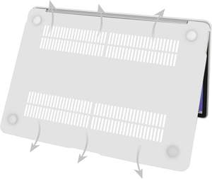 Coque rigide PC en plastique transparent mat pour <span class=keywords><strong>Macbook</strong></span> Air Pro 11 12 13 13.6 14 14.2 15 15.3 16 16.2 pouces M1 M2 M3 M4 - Product Image 5