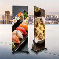 Soporte Móvil para Carteles LED con Pantalla Dividida HD P2.5/P3 para Publicidad en Comercios