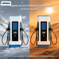 Borne de recharge rapide DC pour véhicules électriques Wanbo-587 60-240kW à double pistolet CCS1 CCS2 avec double écran CE