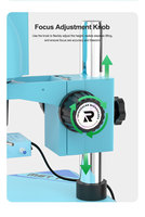 Microscopio Estéreo Trinocular RELIFE RL-M6T-STL2 con Zoom Continuo, Enfoque HD y Gran Angular para Reparación de Placas Base de Teléfonos Móviles y PCB