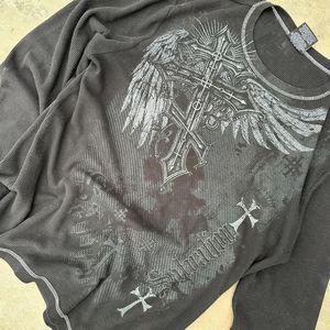 T-shirt grafica Vintage Vintage con lavaggio con acido invecchiato di alta qualità Vintage Premium <span class=keywords><strong>digitale</strong></span> Oversize con <span class=keywords><strong>stampa</strong></span> retrò on Demand - Product Image 4