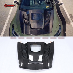 Nueva llegada: Cubierta de motor de fibra de carbono seca estilo CSS para Chevrolet Corvette C7 - Product Image 1