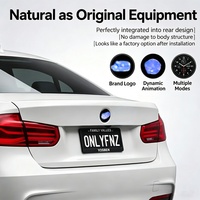 Emblème électronique pour voiture BMW, écran LED dynamique intelligent, badge de voiture, écran rond, accessoires de voiture