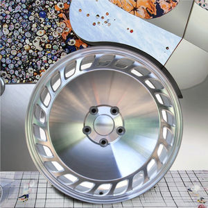 Roue en alliage d'aluminium de 17 pouces de conception de maille unique de haute qualité noir mat pour les voitures de <span class=keywords><strong>sport</strong></span> classiques 5x105mm PCD 40mm <span class=keywords><strong>ET</strong></span> roues de voiture - Product Image 4