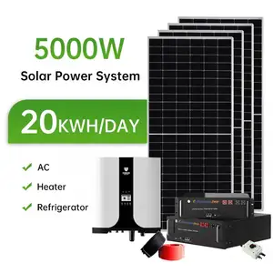 家庭用ソーラーエネルギーシステムフルパッケージ5kw8kw10kwオフグリッドソーラーシステム家庭用オフグリッドフルセット