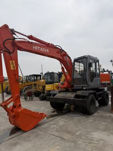 Excavadora de Ruedas Usada en Buen Estado Hitachi EX100WD, Mini Excavadora Hitachi EX100 en Venta a Precio Económico, Motor Original - Product Image 5