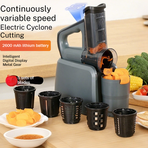 New đa chức năng điện Rau Chopper pho mát Shredder khoai tây pho mát vắt tay salad <span class=keywords><strong>Slicer</strong></span> Rau Cutter Maker - Product Image 1