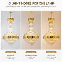 Lampu Plafon Kristal LED Mewah Gaya Desain Midcentury, Lampu Gantung Mewah untuk Gereja Muslim, Suspensi Kaca Murano