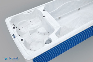 Jardin extérieur sur pied Bains à remous privés Massage en acrylique <span class=keywords><strong>Piscine</strong></span> sans fin <span class=keywords><strong>Spa</strong></span> Whirlpool avec système de contrôle Balboa - Product Image 3