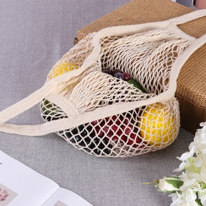 Borsa promozionale per imballaggio di frutta in rete Shopping Tote Net borsa per frutta e verdura sacchetti della spesa con manico - Product Image 2