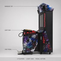 Machine d'arcade de tir tactique à 2 joueurs, fonctionnant à pièces, pour centre de jeux