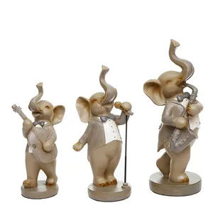 Home Art Decoration 3個Cabinet Ornaments Display Craft Resin豚チャームFigurines