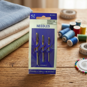 Aiguille à coudre à la main pour tapisserie ND0012 |   Aiguilles à coudre Double Swallow Brand, lot de 3, en acier, pour couture à la main, ND0012G - Product Image 3