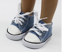 Vente flash : 9 couleurs de chaussures en toile pour poupée BJD de 18 pouces, jouet en peluche, mini jouet pour filles