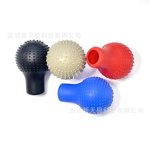 Universal Rubber Soft Anti Protector 4-Spoke Car <b>Gear</b> Shift <b>Knob</b> Cover Steering Wheel Cover Handbrake Case - Product Image 3