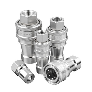 Raccord rapide hydraulique en acier inoxydable 1 pouce, connecteur haute pression pour usage industriel - Product Image 1