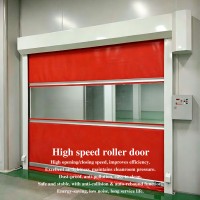 Portes automatiques industrielles en PVC à enroulement rapide, volets roulants à grande vitesse pour salle blanche