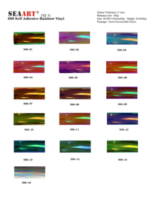 <span class=keywords><strong>Vinilo</strong></span> Cromado Holográfico Permanente para Plotter, Paquete de Láminas de <span class=keywords><strong>Vinilo</strong></span> Adhesivo Opal Craft para Decoración del Hogar, Manualidades y Decoración DIY - Product Image 6
