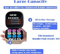 Étui de rangement pour flacons d'insuline EVA, porte-flacons de peptides portable, sac de transport protecteur pour flacons de médicaments de 10 ml