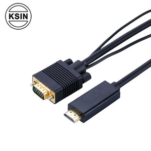 Ksin Tốc Độ Cao HDMI Để <span class=keywords><strong>VGA</strong></span> Adapter Cable Với 3.5Mm AV Cáp <span class=keywords><strong>USB</strong></span> Nam Để Nam HDMI Để <span class=keywords><strong>VGA</strong></span> Chuyển Đổi - Product Image 3