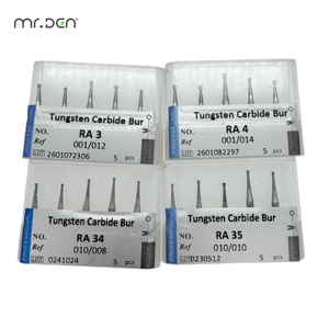 Fresas Dentales de Carburo de Tungsteno Mr.Den Serie RA (RA3, RA4, RA34, RA35) para Contra-ángulo de Baja Velocidad - Product Image 1