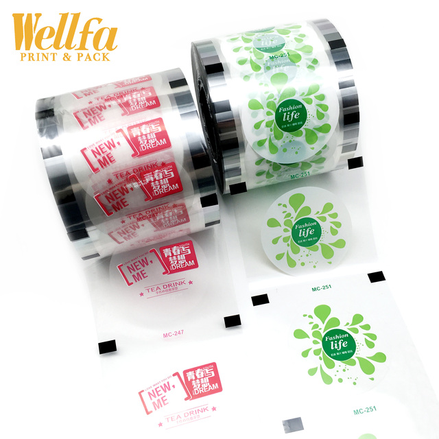Factory BOPP/VMPET/PE Flexible Bubble Tea Sealing Film Heat Sealable Food Packaging Film Roll for Packaging Plastic Film