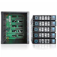 Boîtier de stockage à 5 baies Hot Swap pour disques durs 3,5 "/2,5" SAS SATA3, avec 3 positions pour lecteurs optiques et module de conversion en 5 positions pour disques durs