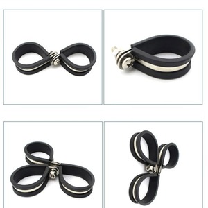 Wire Rope <b>Clips</b> 10 Mm Stainless Steel Auto Parts Kit For Car Trim And Hose <b>Clamps</b> 52 Pcs Black Silver Metric Size - Product Image 4