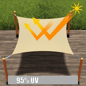 Voiles d'ombrage triangulaires extérieures produites en usine Anti-ultraviolet <span class=keywords><strong>balcon</strong></span> auvent tissé HDPE tissu maille accessoire de meubles - Product Image 5