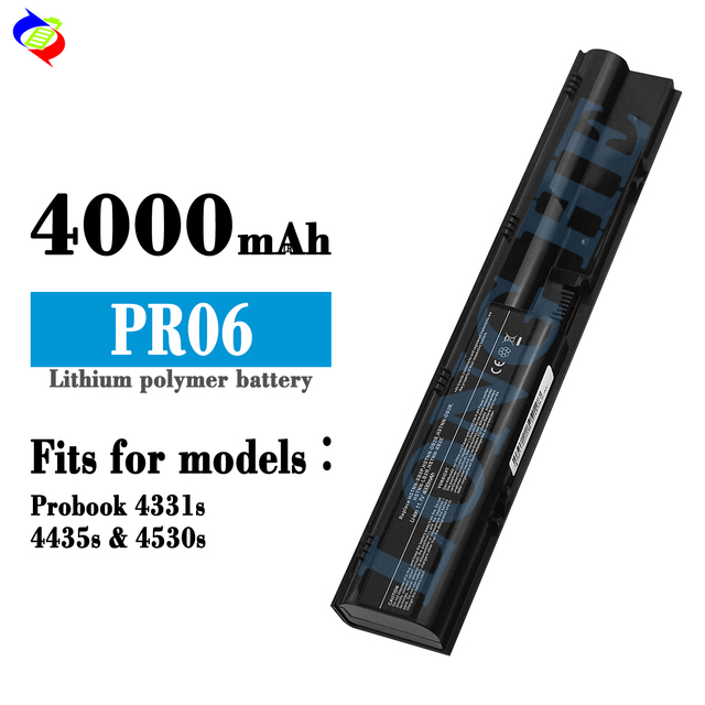 Rechargeable Batteries PR06 Replacement for HP ProBook 4330s 4331s 4435s 4530s 4535s HSTNN-DB2R Lithium Ion Laptop Batteries