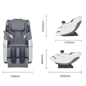 2025 Zero Gravity 3D Silla de masaje de cuerpo completo <span class=keywords><strong>CEREBRUM</strong></span> AI Chip Dual-Core Hands Airbags Foot Rollers Recliner Bluetooth Hot - Product Image 5