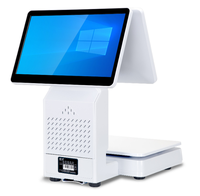 Balance de pesage AI en aluminium d'occasion avec système POS, reconnaissance automatique des étiquettes de codes-barres, modèle YueCool T18, compatible Bluetooth/Wi-Fi