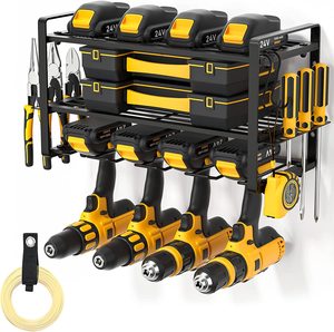 Power Tool Organizer  Drill Holder Wall Mount  Heavy Duty Garage Tool Organizer and Storage