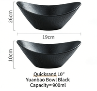 Bol en céramique de style japonais minimaliste avec couleur sous-glaçure pour salade, fruits, légumes, utilisation au micro-ondes